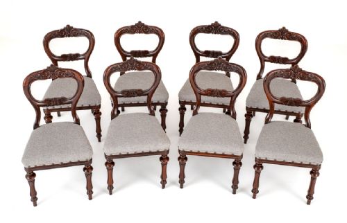Set of 8 William IV Rosewood Dining Chairs