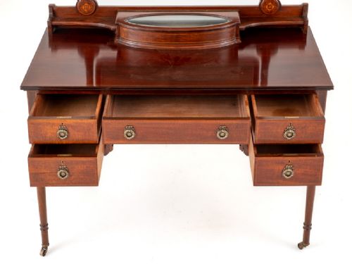 fig 1. Sheraton Revival Mahogany Dressing Table