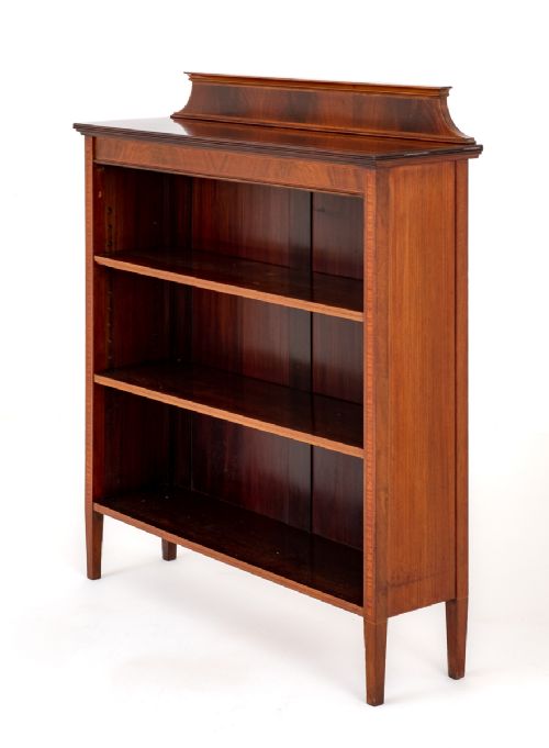 Sheraton Revival Mahogany Open Bookcase