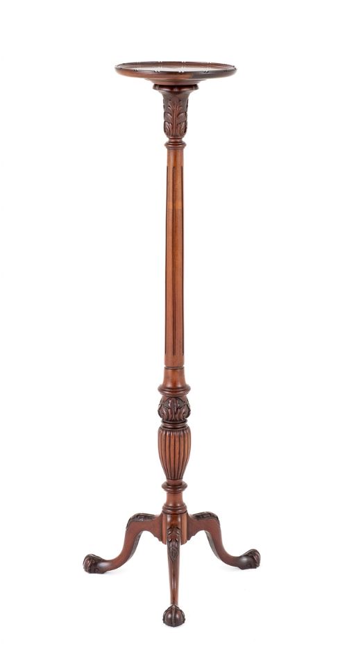 Georgian Revival Mahogany Torchiere