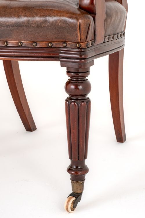 fig 1. Good Pair of William IV Mahogany Desk Chairs