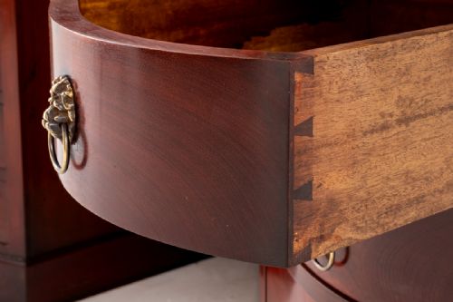 fig 1. Regency Revival Mahogany Kidney Shaped Desk