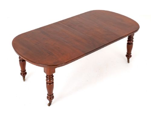 Victorian Mahogany 2 Leaf Extending Dining Table