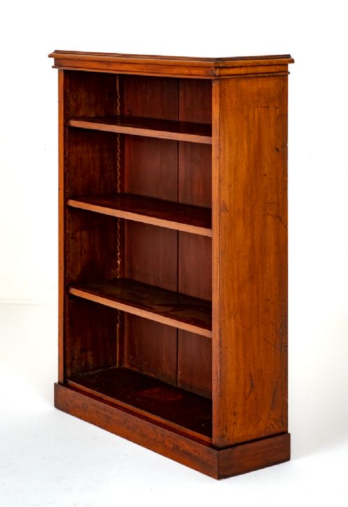 Victorian Mahogany Open Bookcase