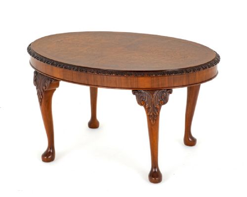 Walnut Oval Coffee Table