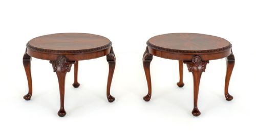 Pair of Mahogany Chippendale Style Coffee Tables