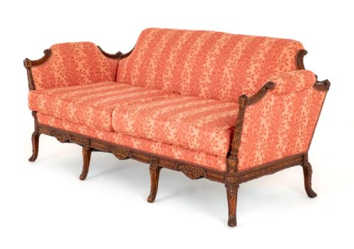 Quality Georgian Revival Mahogany Sofa