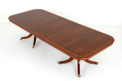 Mahogany Regency Revival Dining Table