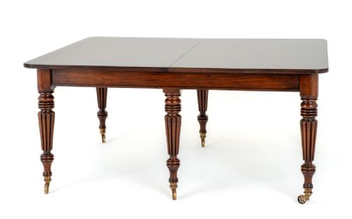 fig 1. Wonderful Regency 6 Leg Mahogany Dining Table