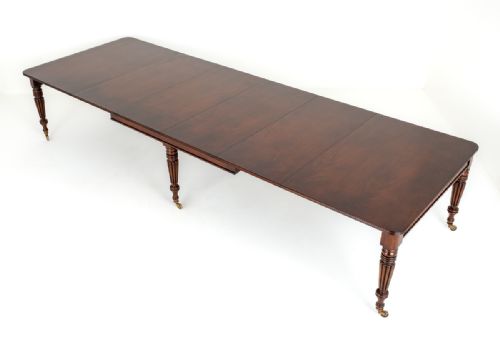 Wonderful Regency 6 Leg Mahogany Dining Table