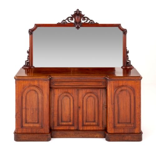 VICTORIAN MAHOGANY 4 DOOR SIDEBOARD - ADDITIONAL PHOTO 1