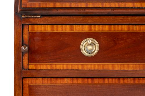 SHERATON REVIVAL MAHOGANY LADIES BUREAU - ADDITIONAL PHOTO 4