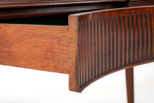 fig 1. Pair of Adams Style Mahogany Console Tables