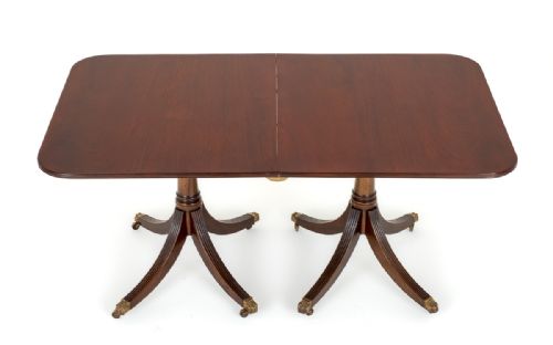 fig 1. Mahogany Regency Revival Dining Table
