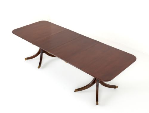 Mahogany Regency Revival Dining Table