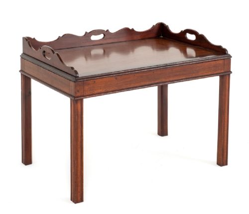 Georgian Style Mahogany Tray Top Coffee Table