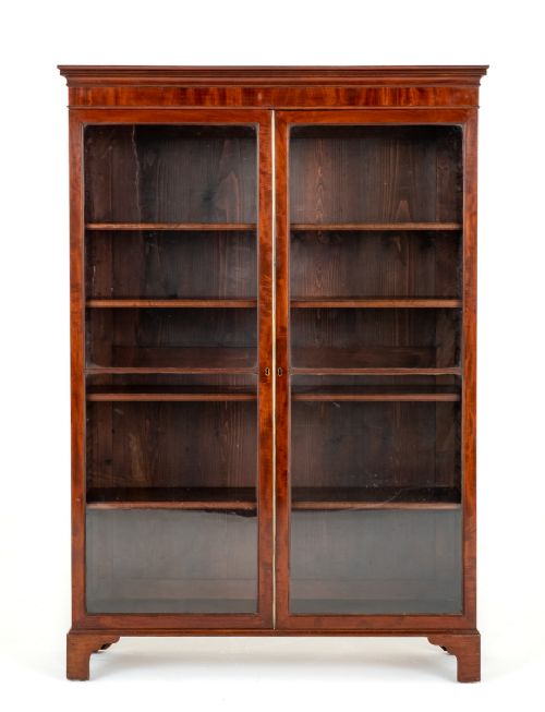 Regency Mahogany 2 Door Glazed Bookcase
