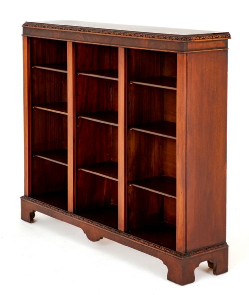 Mahogany Open Bookcase