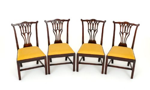 Set of 4 18th Century Mahogany Dining Chairs