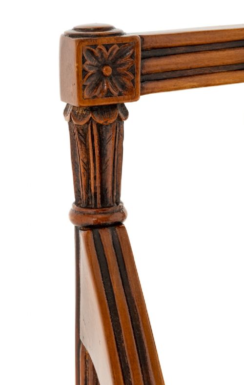 fig 2. Set of 8 (6 + 2) Satinwood Hepplewhite Style Chairs