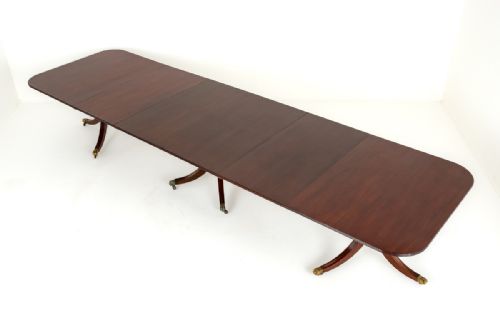 Mahogany Regency Revival Dining Table