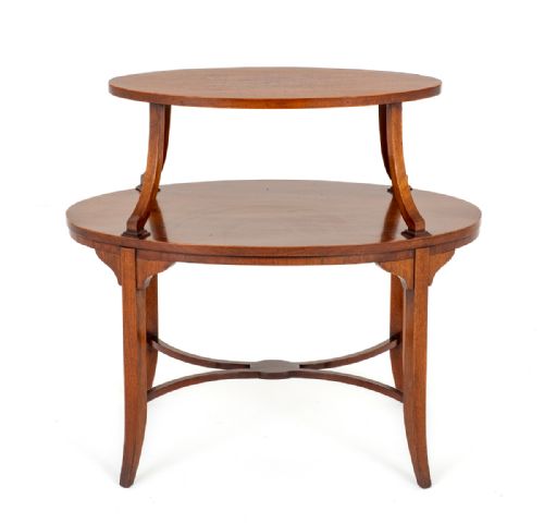 MAHOGANY SHERATON REVIVAL ETAGERE - ADDITIONAL PHOTO 2