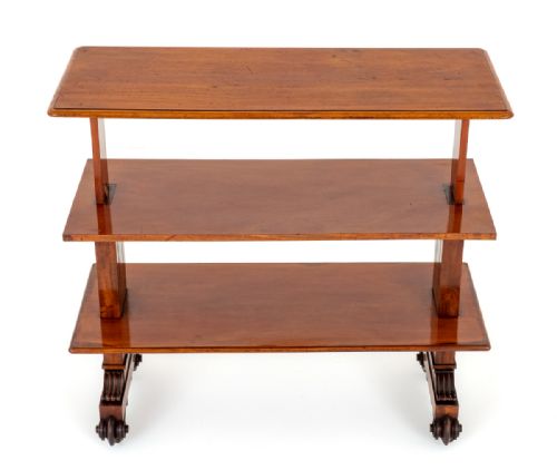 WILLIAM IV MAHOGANY DUMB WAITER - ADDITIONAL PHOTO 3