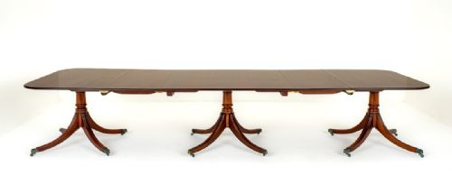 fig 1. Mahogany Regency Style Pedestal Dining Table