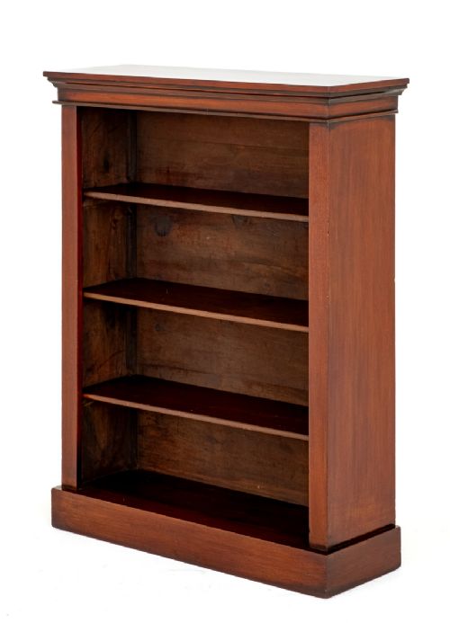 Victorian Mahogany Open Bookcase