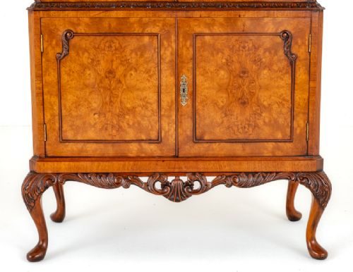 fig 2. Good Quality Queen Anne Style Cocktail Cabinet