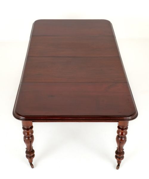 fig 1. 10 Seater William IV Mahogany Extending Dining Table