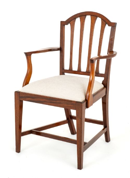 fig 1. Set of 12 Mahogany Georgian Revival Dining Chairs