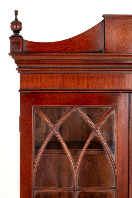 fig 1. Regency Revival Mahogany Secretaire Bookcase