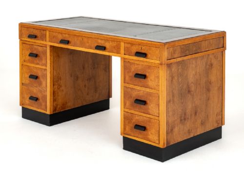 Art Deco Walnut Desk