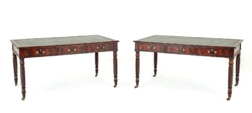 Good Pair of Mahogany Writing Tables
