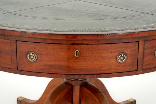 fig 1. Regency Mahogany Drum Table