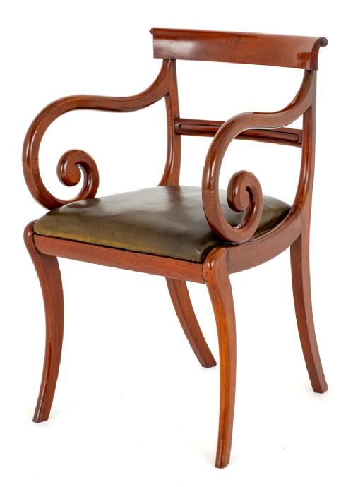 Regency Mahogany Desk Chair