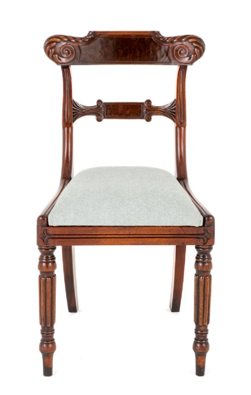 fig 1. Set of 10 William IV Style Mahogany Dining Chairs