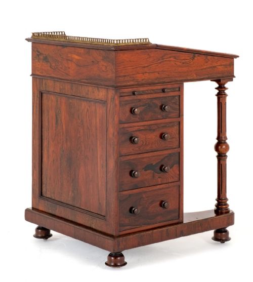 Victorian Rosewood Davenport.