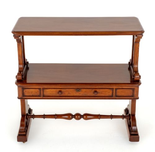 AN UNUSUAL VICTORIAN MAHOGANY DUMB WAITER - ADDITIONAL PHOTO 6