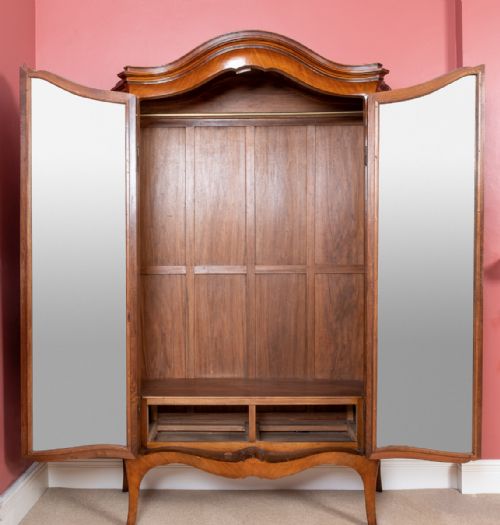 AMAZING 6 PIECE FRENCH BURR WALNUT AND MARQUETRY BEDROOM SUITE - ADDITIONAL PHOTO 21