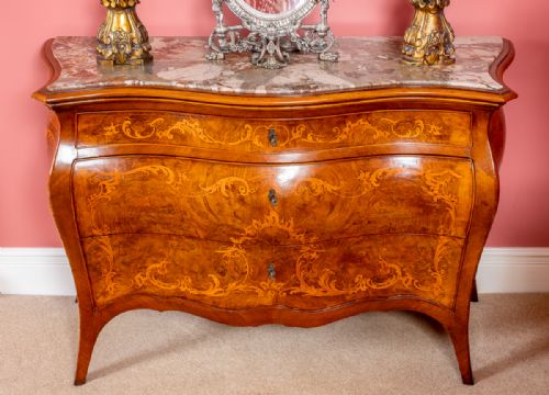 AMAZING 6 PIECE FRENCH BURR WALNUT AND MARQUETRY BEDROOM SUITE - ADDITIONAL PHOTO 25