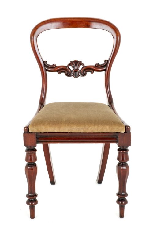 fig 1. Set of 6 Mahogany Victorian Dining Chairs