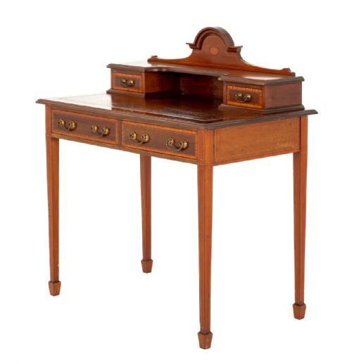 Sheraton Revival Mahogany Bonheur Du Jour