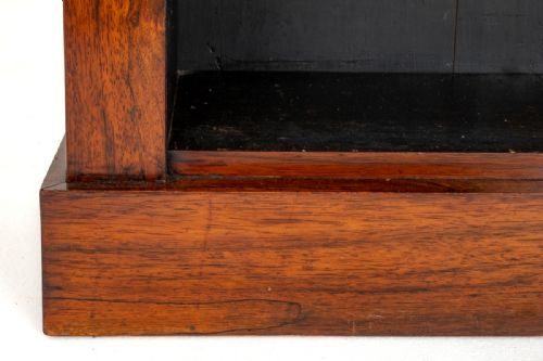 UNUSUAL EARLY VICTORIAN ROSEWOOD OPEN BOOKCASE - ADDITIONAL PHOTO 5