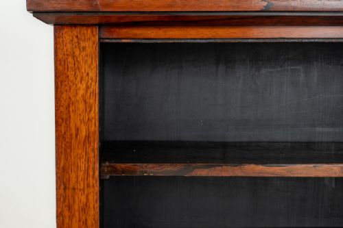 UNUSUAL EARLY VICTORIAN ROSEWOOD OPEN BOOKCASE - ADDITIONAL PHOTO 4