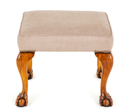 Walnut Queen Anne Style Stool