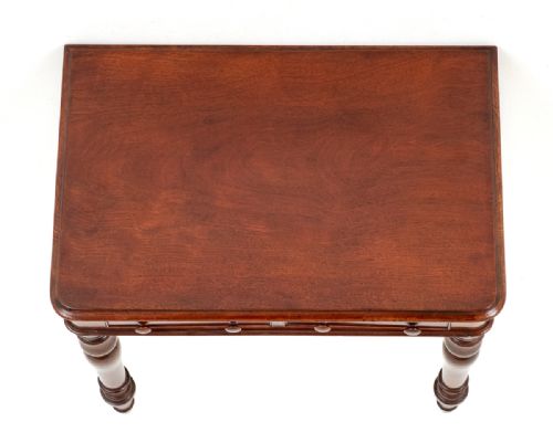 MAHOGANY VICTORIAN 2 DRAWER SIDE TABLE - ADDITIONAL PHOTO 6