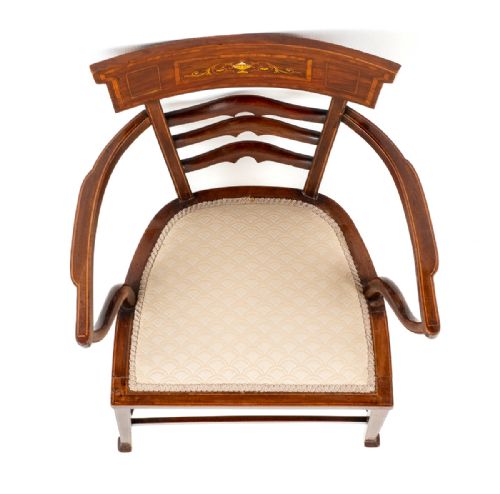 SHERATON REVIVAL OPEN ARM CHAIR - ADDITIONAL PHOTO 6
