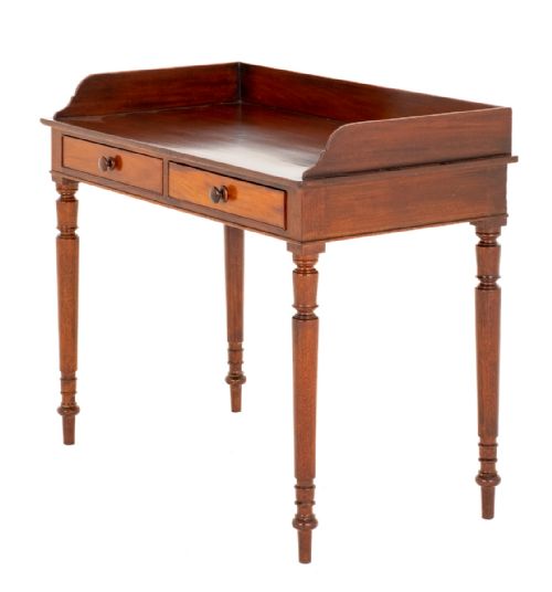Victorian Tray Top Mahogany Side Table